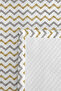 Geometric Zigzag Yellow Young Room Single Pique Set-Grey Modern 160X220 cm Quilted Bedspread - 7