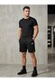 Men's Scuba Fabric Sports Shorts with Zipper Pockets - Relaxed Fit Sweatpants - 2