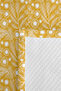 Yellow Floral Botanical Single Pique Set - White Modern Floral 160X220 cm Quilted Bedspread - 7