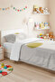 Geometric Young Room Single Pique Set - Yellow Gray Minimal 160X220 cm Quilted Bedspread - 5