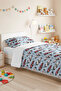 Blue Car Modern Boy's Pique Set-Red Racing Patterned Baby Room Bedspread-160X220 cm - 6