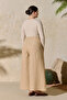 Linen Trouser Skirt with Elastic Waistband - 6