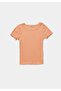 Slim Fit Round Neck Plain Women's Short Sleeve T-Shirt - 5