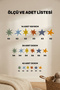 Star Wall Sticker Set Ceiling Wall Glass Baby Kids Room 84 Pieces Erasable Water Resistant Decorative Sticker - 6
