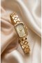 Bella Women's Watch Steel Watch Gold Color Vintage Rectangular Case Old Money Classic Elegant Premium Women's Wristwatch Luxury Watch |   Limited Edition 2026