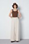 Women's Premium Modal Fabric Loose Cut Trousers Stone 31062 - 2