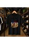 Back Yard Printed 100% Cotton Oversize Loose Regular Fit Crew Neck T-Shirt