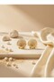 Women's Gold Color Sea Shell Figured Vintage Stud Earrings - 2