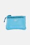 Women 2Pcs Brand Logo Purse, Turquoise