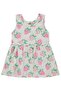 Çilek Empirme 6-18 Months Dress - Ecru
