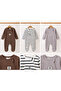 Cool Boys 3-Piece Ribbed Newborn Baby Jumpsuit Set with Booties
