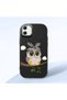 Samsung Galaxy A05 Compatible Case Camera Protector Black Silicone Couple Phone Case Owl Patterned