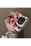 Tecno Spark 10 Pro Compatible Silicone Edge Hard Back Case Couple Phone Case with Floral Pattern - 4