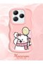 Infinix Hot 40 Compatible Case Camera Protector Pink Silicone Couple Phone Case Cat Pattern - 2