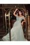 Imported Glittery Shiny Yoryo Chiffon Fabric Back Zipper Detailed Lined Special Design Maxi Dress - 3