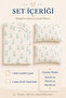 100% Cotton Mother's Side - Park Bed Duck Patterned Baby Elastic Sheet Set - 2 Pillowcases 60X120 / 70X120 / 70X110 - 3