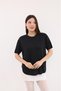 Livesta Women's Oversize Basic Crew Neck T-Shirt 50% Cotton 50% Polyester - 2
