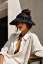 Women's Waterproof Sun Visor Wide Brim Uv Protection Summer Beach Hat Black - 6