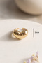 Curved Heart Model Adjustable Ring - 5
