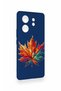 Infinix Zero 30 Compatible Colorful Leaf Pattern Silicone Case - 3