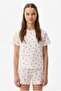 Girl's Printed Shorts Pajama Set - 2