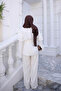 Ecru Tie-Waist Layered Shirt - 4