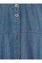 Lcw Grace Blue Crew Neck Women's Jean Tunic - 3