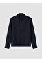 Southblue Navy Blue Regular Fit High Collar Men's Jacket - 5