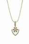 Yellow Color Snowflake Detailed Stone-Embellished Steel Necklace - Stylish and Modern Design