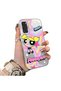Samsung Galaxy S20 Fe Compatible Silicone Edge Hard Back Case Couple Phone Case with Cartoon Pattern