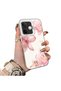 Oppo A5 Pro 5g Compatible Silicone Edge Hard Back Case Couple Phone Case with Floral Pattern