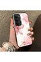 Realme 14X Compatible Silicone Edge Hard Back Case Couple Phone Case with Floral Pattern - 3