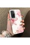 Redmi 10 Compatible Silicone Edge Hard Back Case Couple Phone Case with Floral Pattern - 3