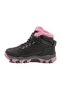 Black-Pink Furry Velcro Girls' Boots 2082 P - 4
