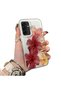 Samsung Galaxy A26 Compatible Silicone Edge Hard Back Case Couple Phone Case with Floral Pattern