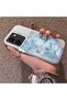 Vivo Y36 Compatible Silicone Edge Hard Back Case Couple Phone Case with Floral Pattern - 2