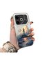 Tecno Pova 6 Compatible Silicone Edge Hard Back Case Couple Phone Case Tower Pattern