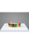Copper Orange Patterned Adjustable Clamp Bracelet - 3