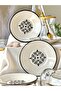 Black Iskandar Model Gold Gilded 6-Person 12-Piece Luxury Tea Set - 3