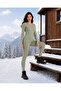 | Women's Military Tactical Underwear Bottom and Top Comfortable Thermal Cotton Set Camping Set (Nano Green) - 8