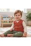 100% Organic Cotton Double Layered Baby Vest with Snap Fasteners 9-36 Months - 2