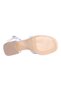 Alens A16 White 10cm Women's Heeled Sandals Shoes - 4