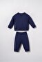 Baby Boy Navy Blue Long Sleeve Pajama Set Usb3193-C-V1 - 4