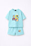 Bluey Printed Oversize 100% Cotton T-Shirt Shorts Kids 2-Piece Set