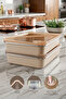 2-Piece Stainless Steel Vacuum Storage Container, Oven and Cake Container 3 Lt Food Container Lunch Box