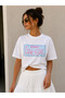 Rodeo Cow Girl Printed Short Sleeve Crew Neck T-Shirt - 2