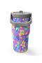 Pink Yellow Lavender Camouflage Patterned Folding Steel Thermos with Spout 600 ml 38901 - 5