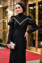 Drapeli Black Hijab Evening Dress 70196S - 2