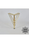 Üç telli ayak 4lü set gold 15cm - 2