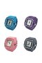 Colorful Mini Finger Watch Stylish Crystal Stone Quartz Ring Watch - 4